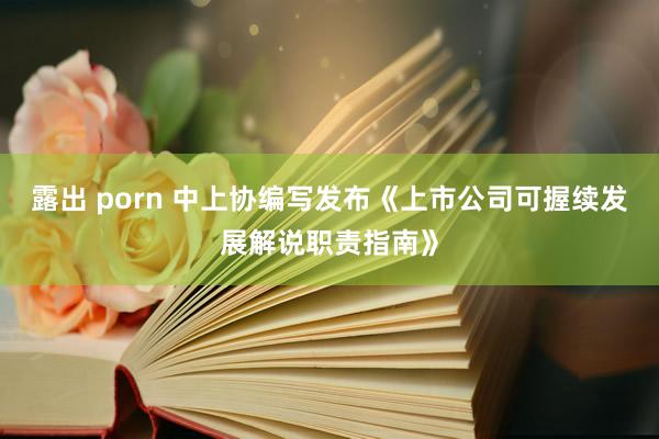 露出 porn 中上协编写发布《上市公司可握续发展解说职责指南》