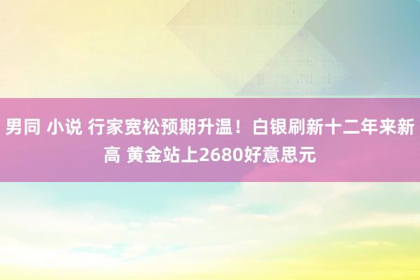 男同 小说 行家宽松预期升温！白银刷新十二年来新高 黄金站上2680好意思元