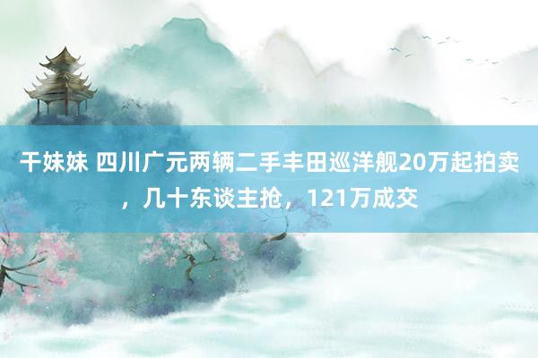 干妹妹 四川广元两辆二手丰田巡洋舰20万起拍卖，几十东谈主抢，121万成交