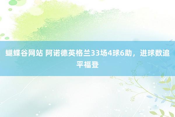 蝴蝶谷网站 阿诺德英格兰33场4球6助，进球数追平福登