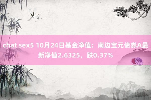 chat sex5 10月24日基金净值：南边宝元债券A最新净值2.6325，跌0.37%