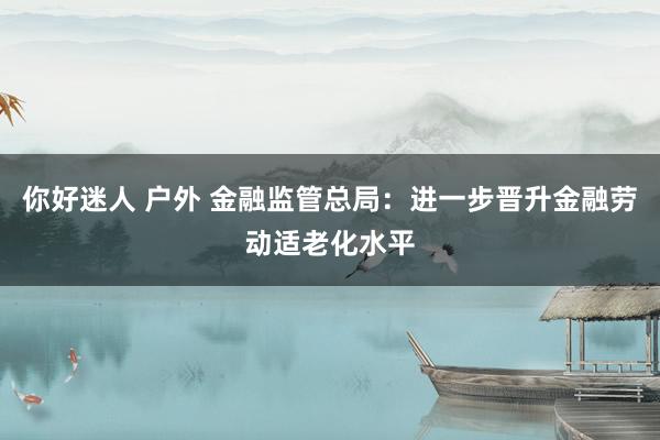 你好迷人 户外 金融监管总局：进一步晋升金融劳动适老化水平