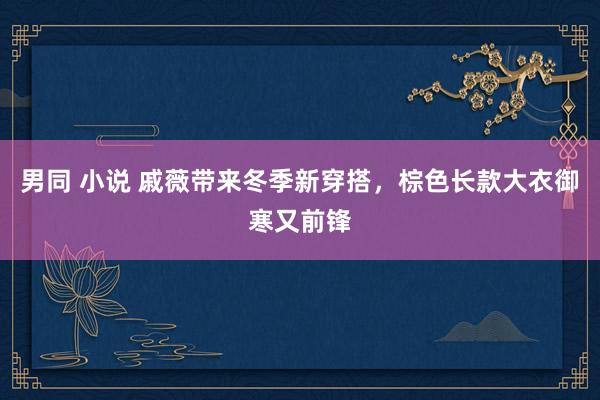 男同 小说 戚薇带来冬季新穿搭，棕色长款大衣御寒又前锋