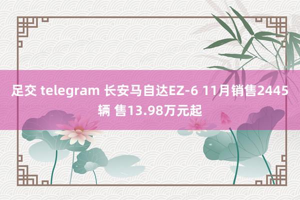 足交 telegram 长安马自达EZ-6 11月销售2445辆 售13.98万元起