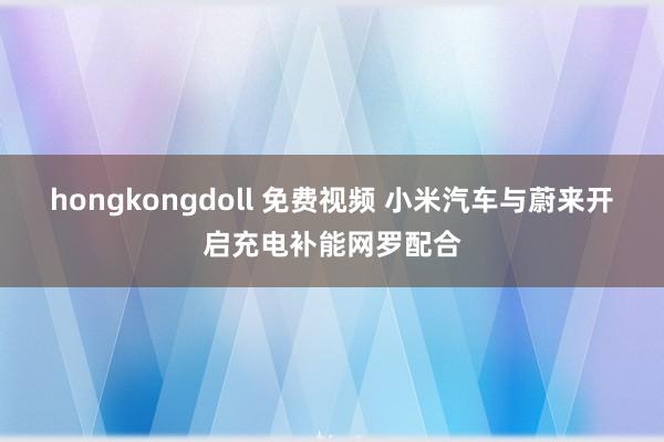 hongkongdoll 免费视频 小米汽车与蔚来开启充电补能网罗配合