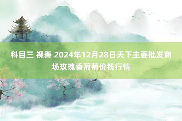 科目三 裸舞 2024年12月28日天下主要批发商场玫瑰香葡萄价钱行情