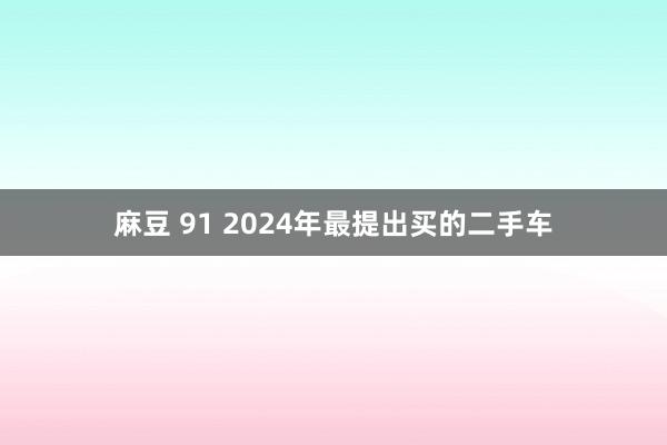 麻豆 91 2024年最提出买的二手车