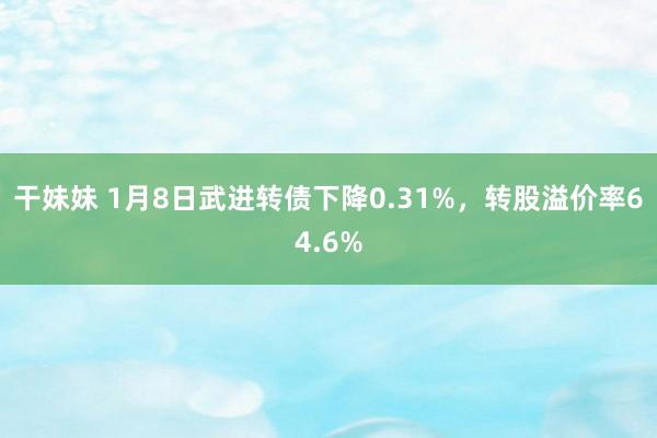 干妹妹 1月8日武进转债下降0.31%，转股溢价率64.6%