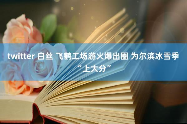 twitter 白丝 飞鹤工场游火爆出圈 为尔滨冰雪季“上大分”