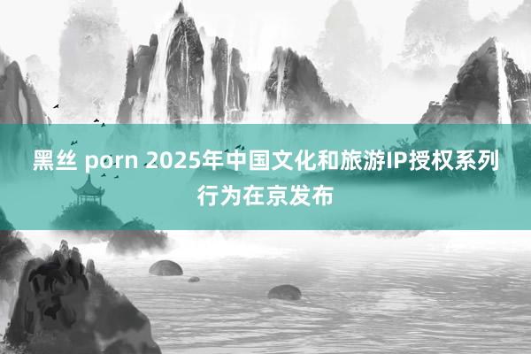 黑丝 porn 2025年中国文化和旅游IP授权系列行为在京发布