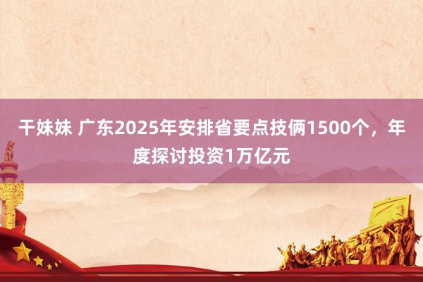 干妹妹 广东2025年安排省要点技俩1500个，年度探讨投资1万亿元